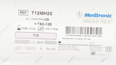 Medtronic T12MH25 MIDAS REX TAC-125 Dissecting Tool T12